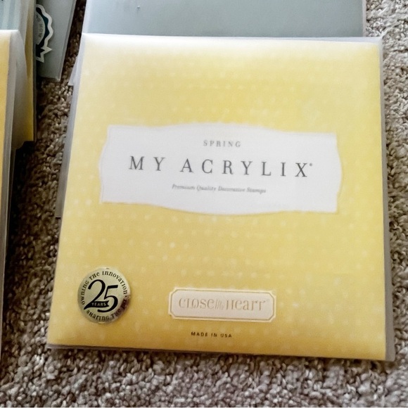 Lot of 32 Close To My Heart Acrylix Clear Stamps - Scrapbooking Cards Stamping - Picture 8 of 13